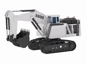3D Excavator Mining R9800 model