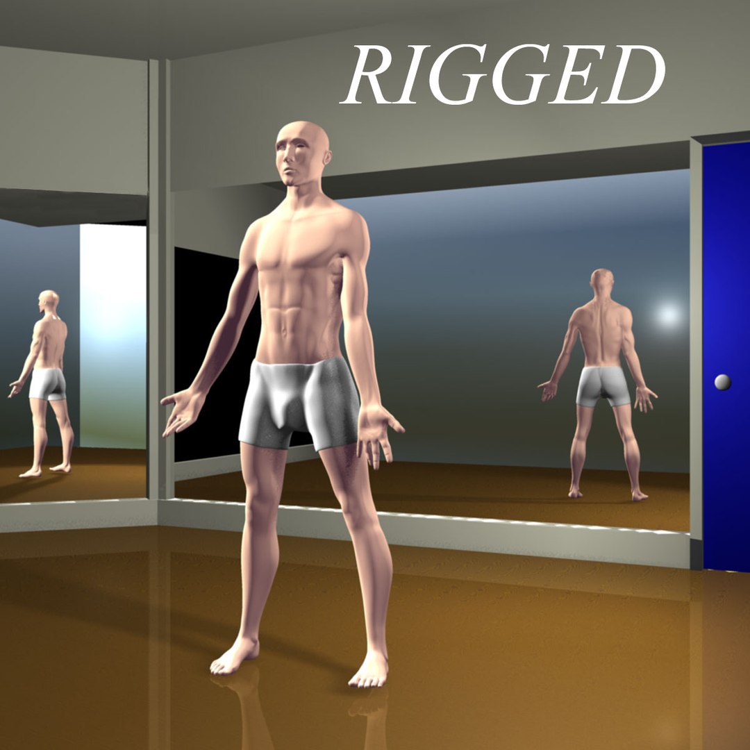 3d Rigged Man Figure