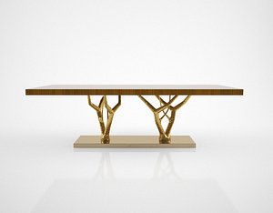 ginger jagger primitive dining table 3D model