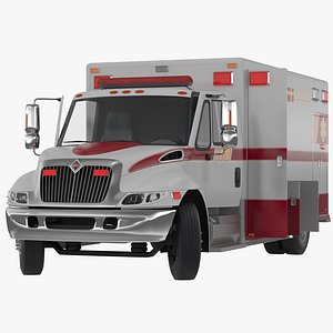 3dsmax international durastar ambulance rigged