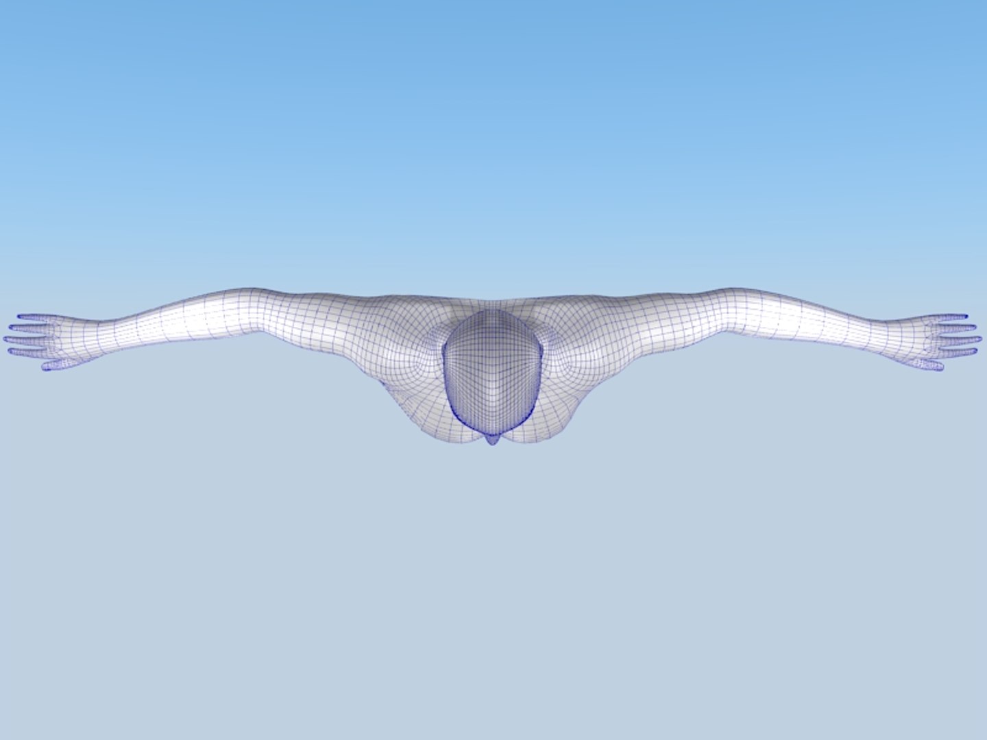 Middle-poly Human Texturing 3d 3ds