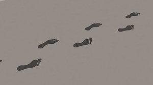 3D model footprint foot print