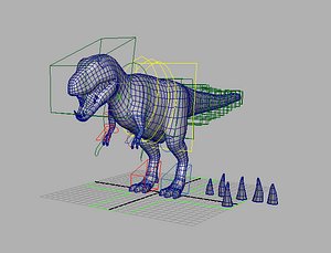 T Rex Running Animated Rigged for Cinema 4D 3D model - TurboSquid 2111094