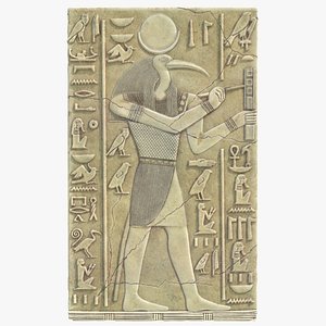 3D thoth ancient egyptian