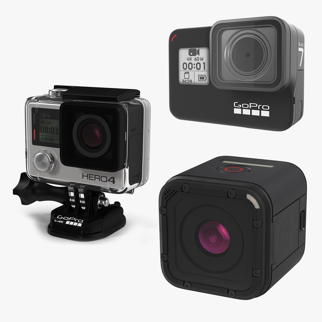 GoPro 3D Models Collection 3 3D model preview