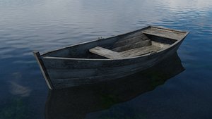3D old boat