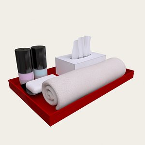 hotel toiletries 3d model
