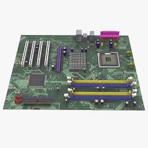 3D model Motherboard Old HD
