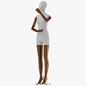 Rigged Sewing Female Mannequin 3D