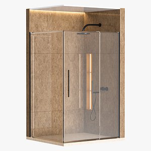 Shower cabin with partition 03 model