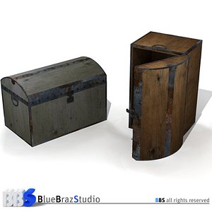 old trunk 3d model