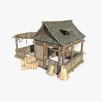 Asian Ancient Architecture Sundry Room