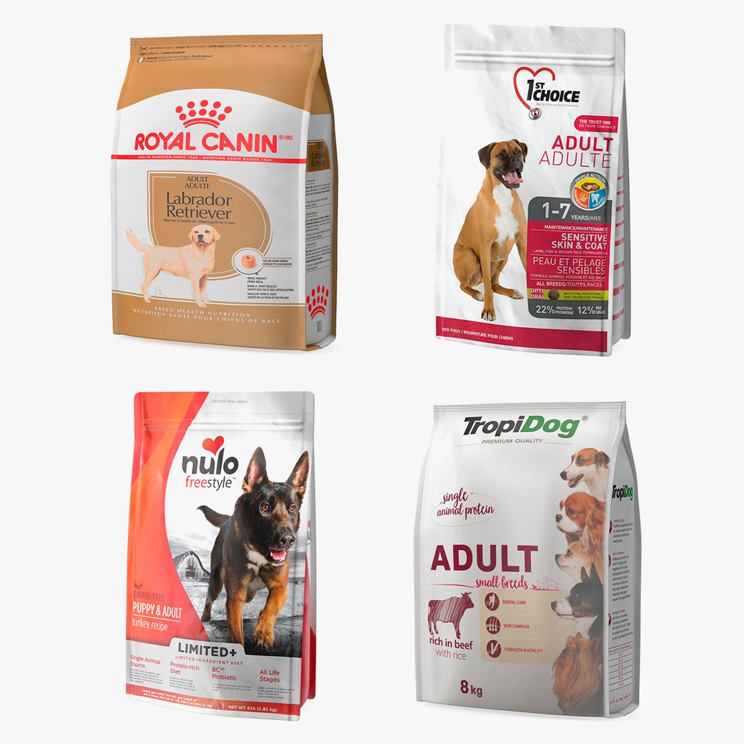 Pet Food Large Packages Collection 3 3D model preview