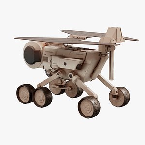 3D model planetary rover planet