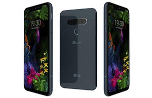 3D LG G8s ThinQ New Moroccan Blue Low Poly model
