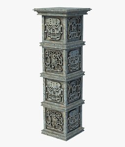 Aztec Pillar Column