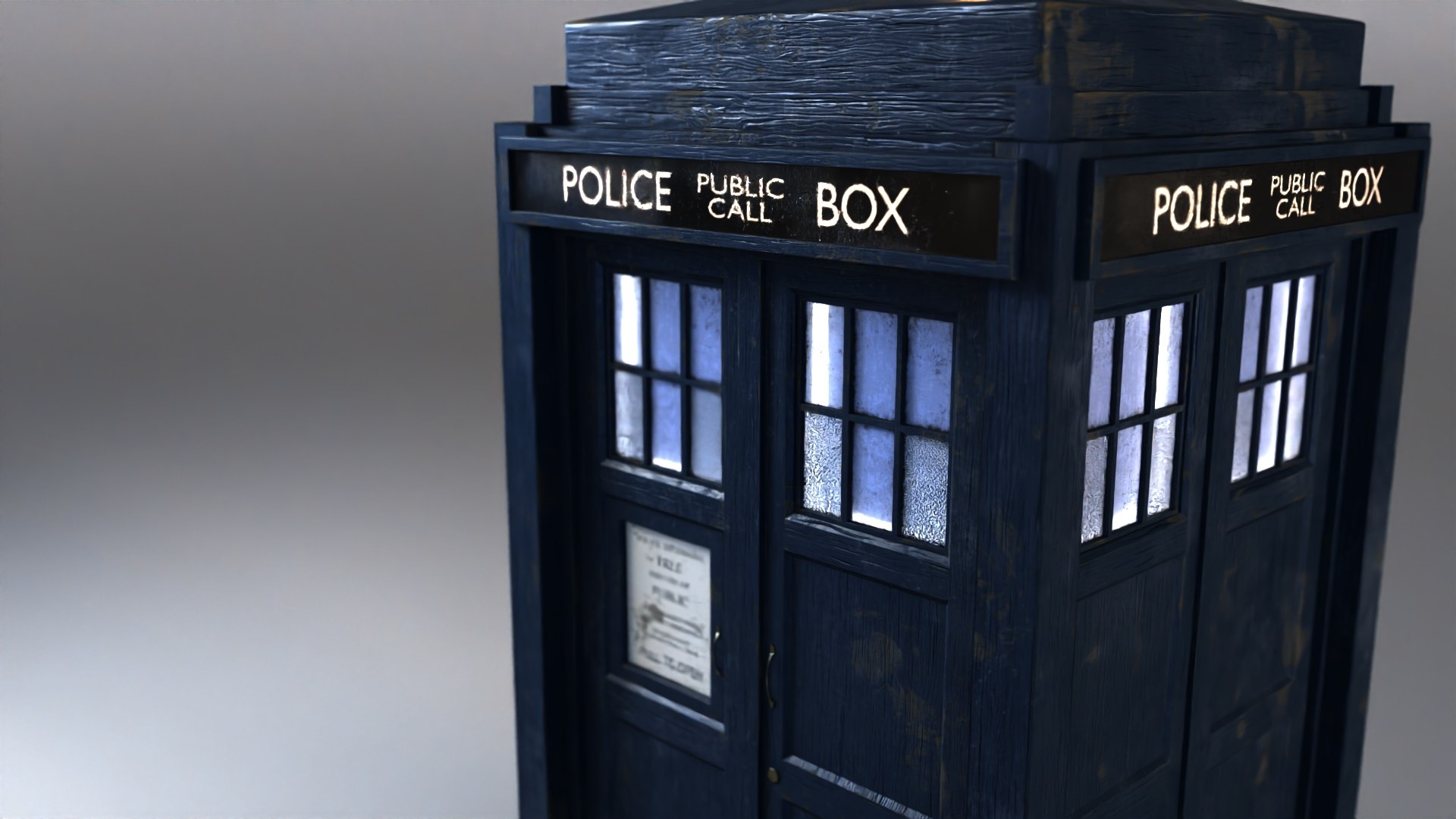 3D 2005 TARDIS Exterior Model - TurboSquid 2397705