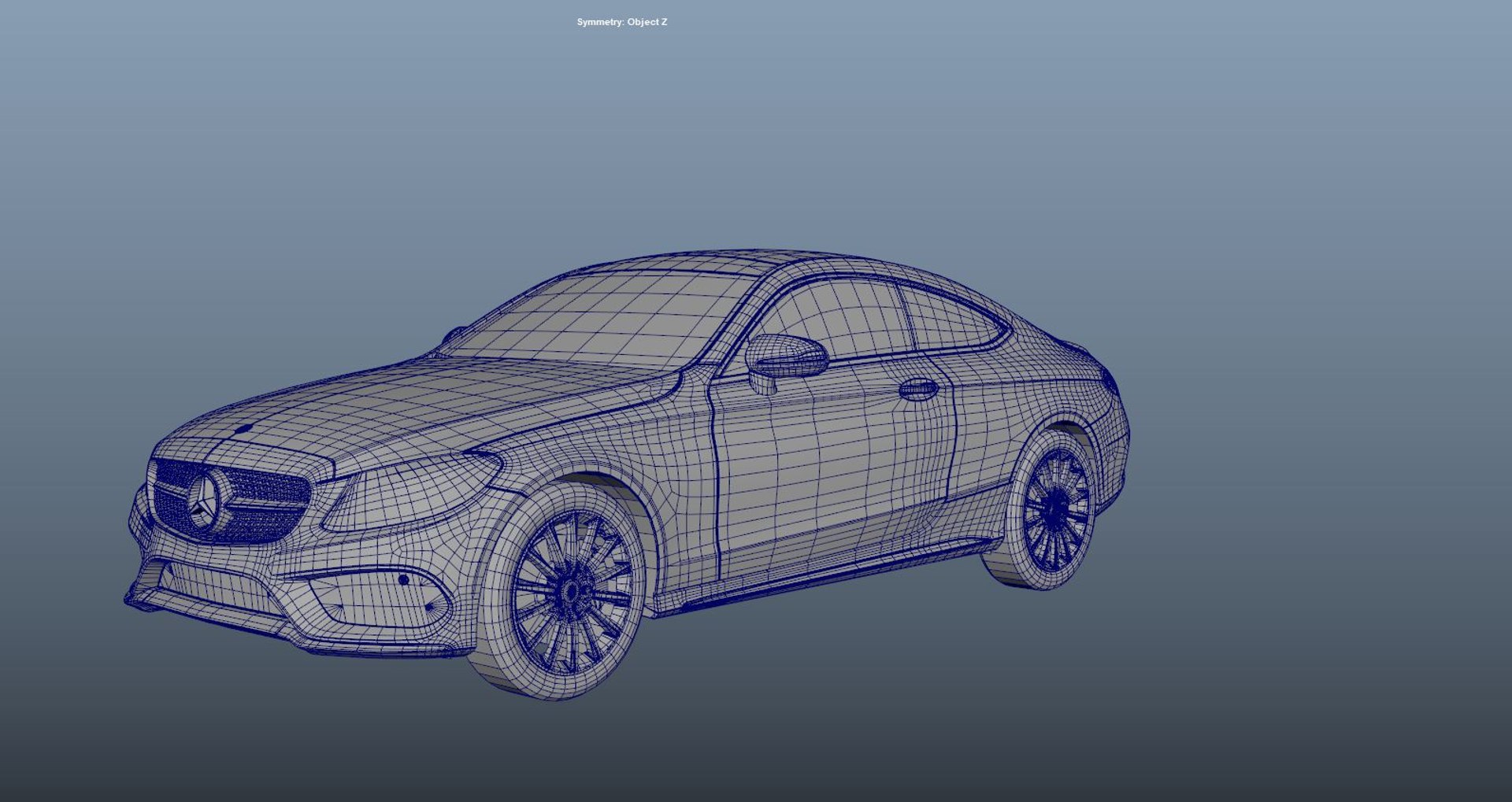 3D Model Mercedes-benz C-class Coupe - TurboSquid 1393121