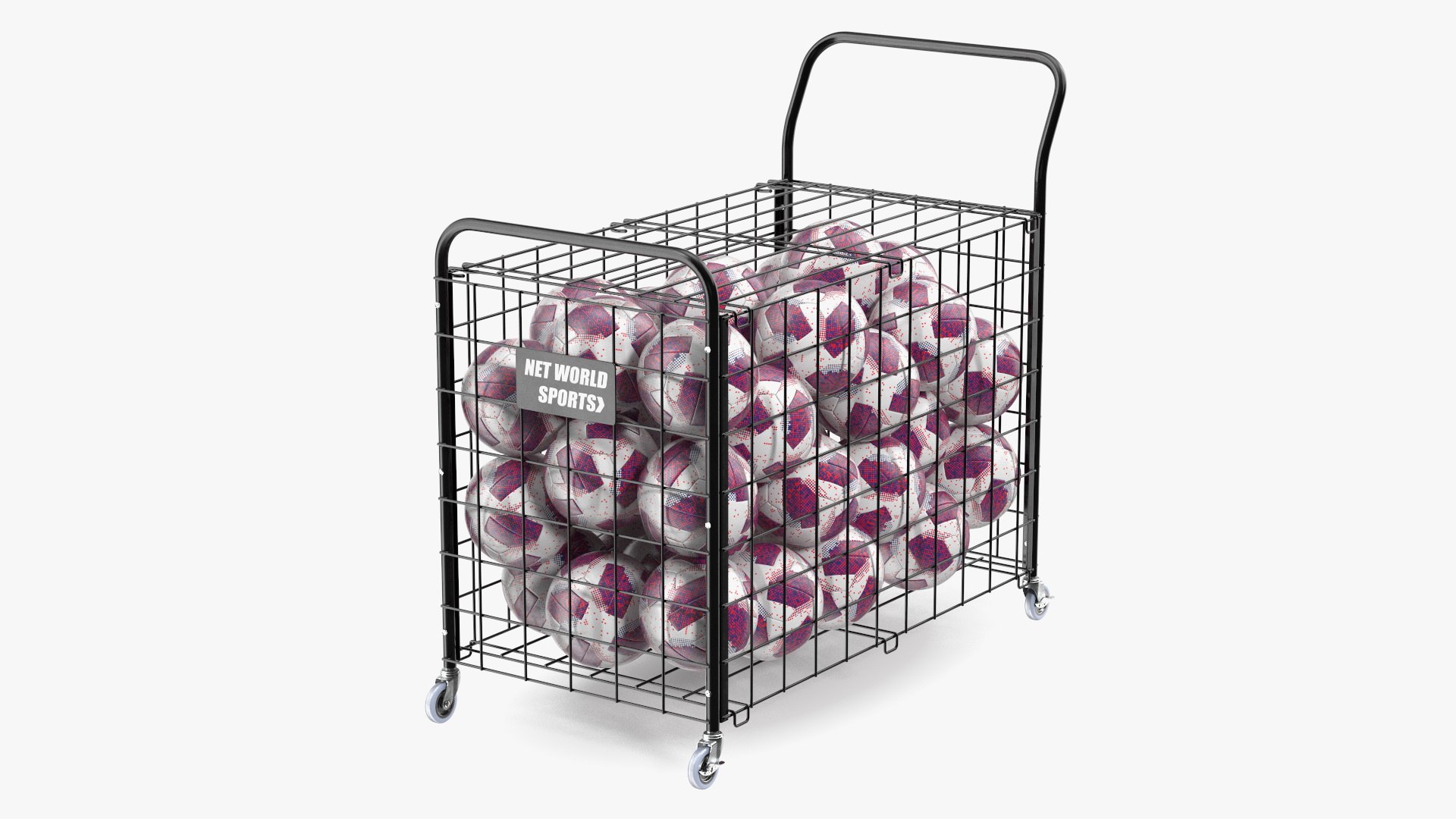 Metal Storage Full of Soccerball 3D model preview