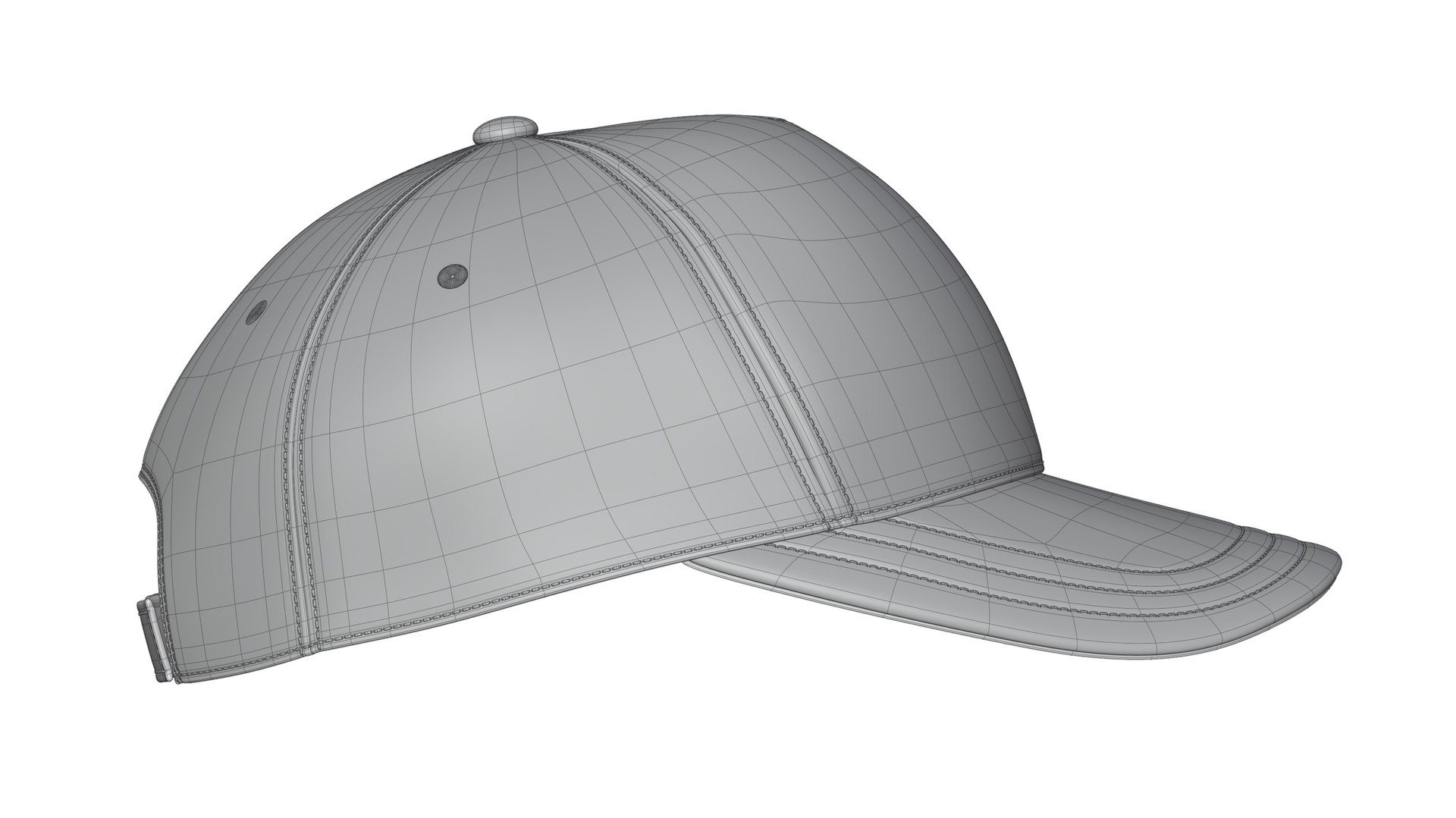 3D Leather Baseball Cap model - TurboSquid 1873631