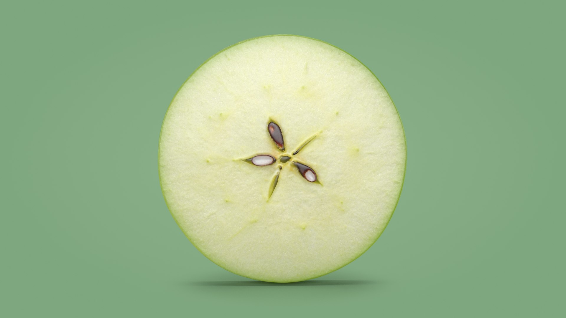 3D model Green Apple Collection 2 https://p.turbosquid.com/ts-thumb/yz/OKqbY9/mO/gapplesliceround_a0001/jpg/1686920061/1920x1080/fit_q87/cb33762a86e5968547629ee2f790747266f79ac0/gapplesliceround_a0001.jpg
