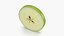 Green Apple Slice Round