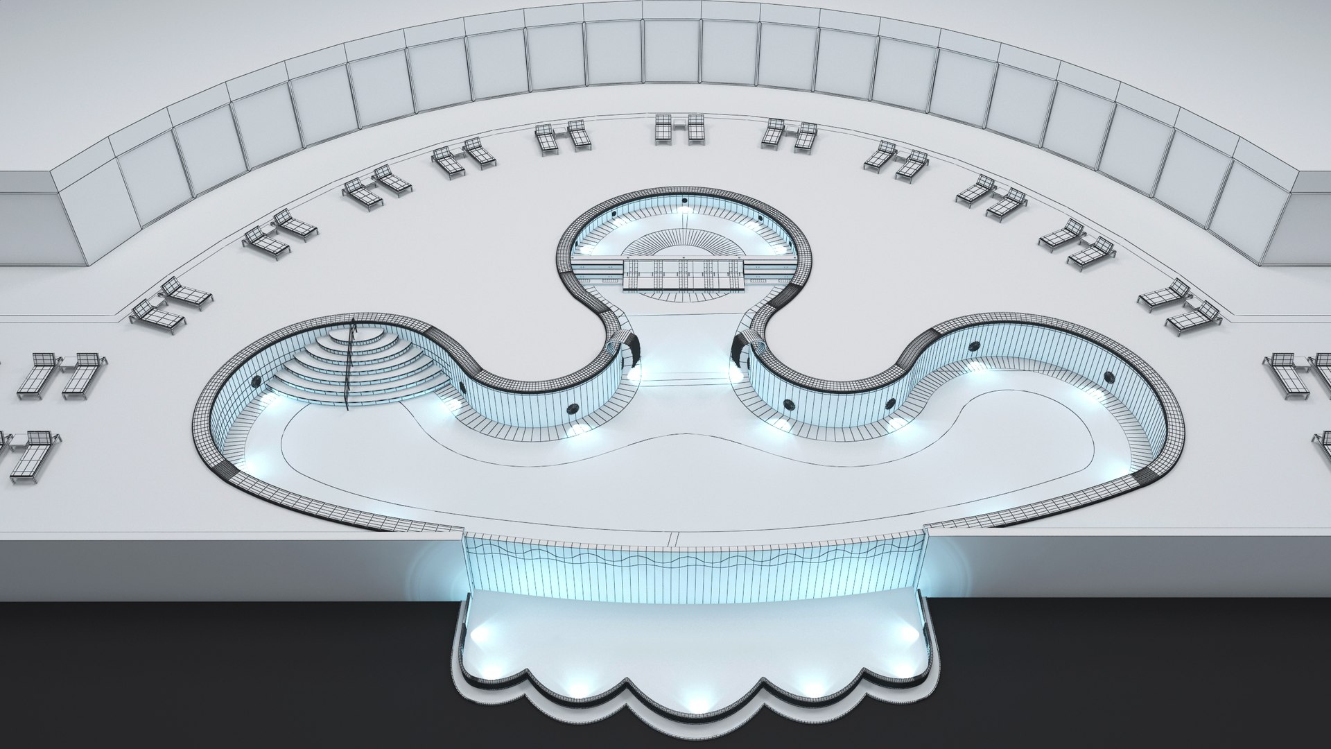 Swimming Pool Infinty 3D Model - TurboSquid 1721774