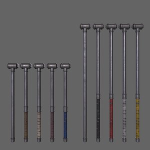 PBR Pipe Weapon V2 3D model