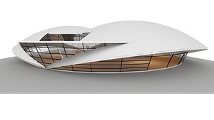 3D VR art Gallery 14 organic shape