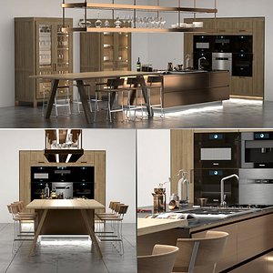 3D italiana arclinea kitchen