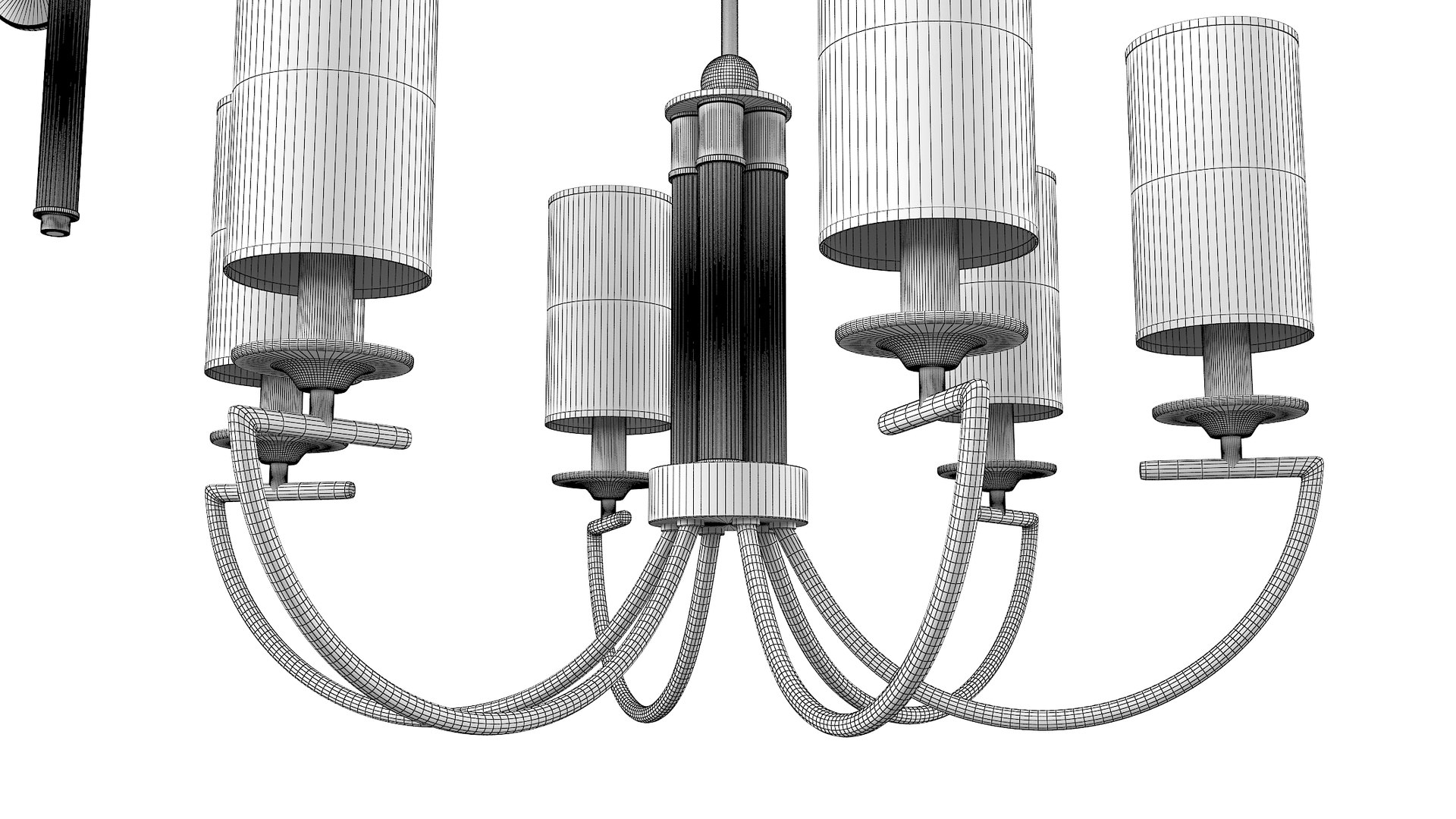 Wall lamp chandelier 3D model - TurboSquid 1654645