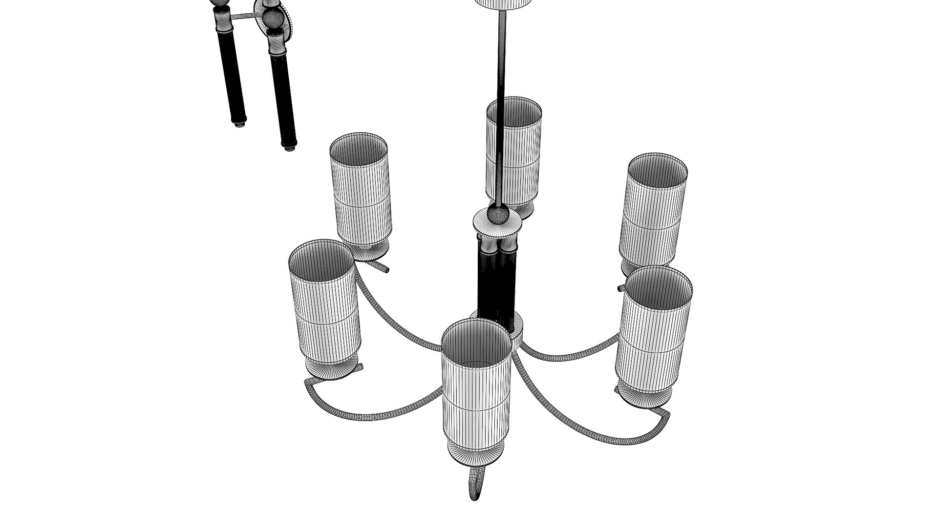 Wall lamp chandelier 3D model - TurboSquid 1654645