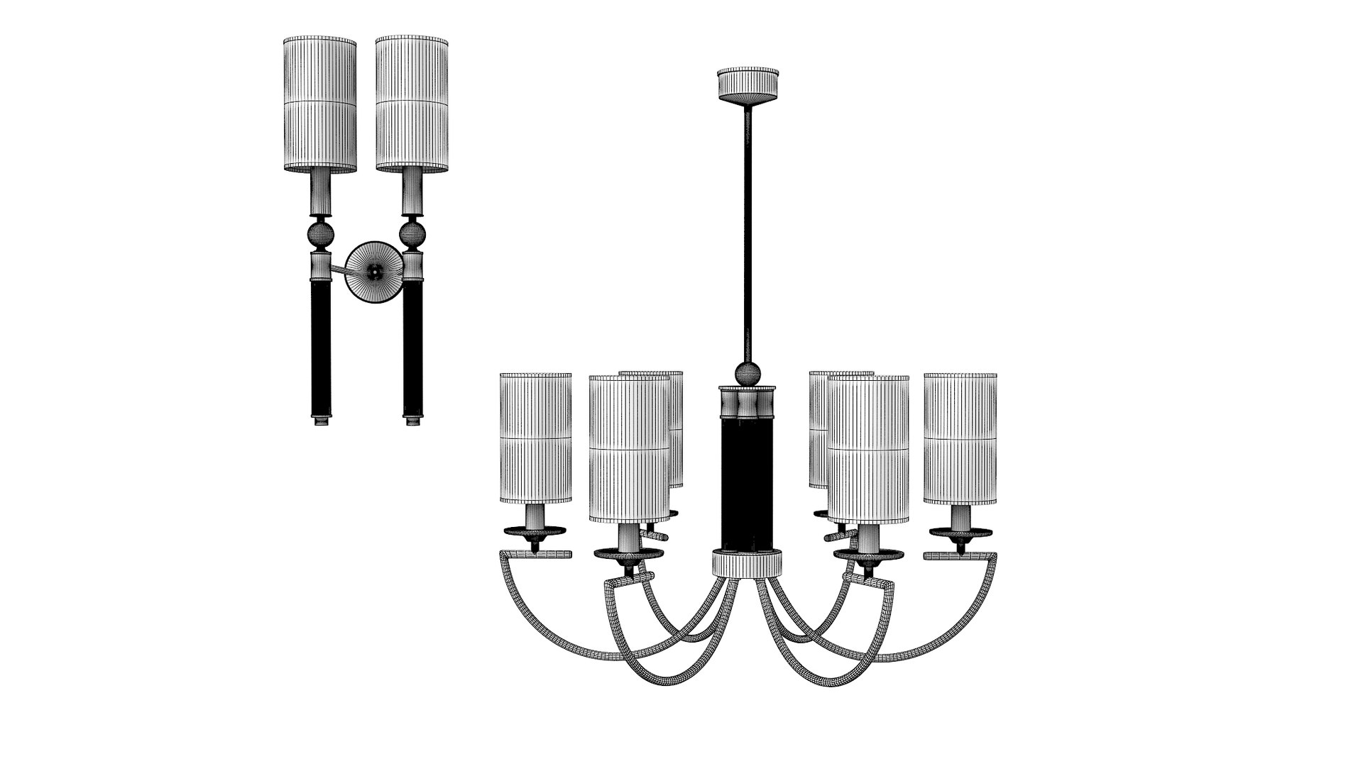 Wall lamp chandelier 3D model - TurboSquid 1654645