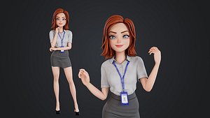 Woman in business working suit