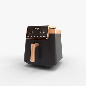 3D Ninja Deluxe Black  Copper Air Fryer