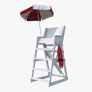 Lifeguard Chair with Umbrella