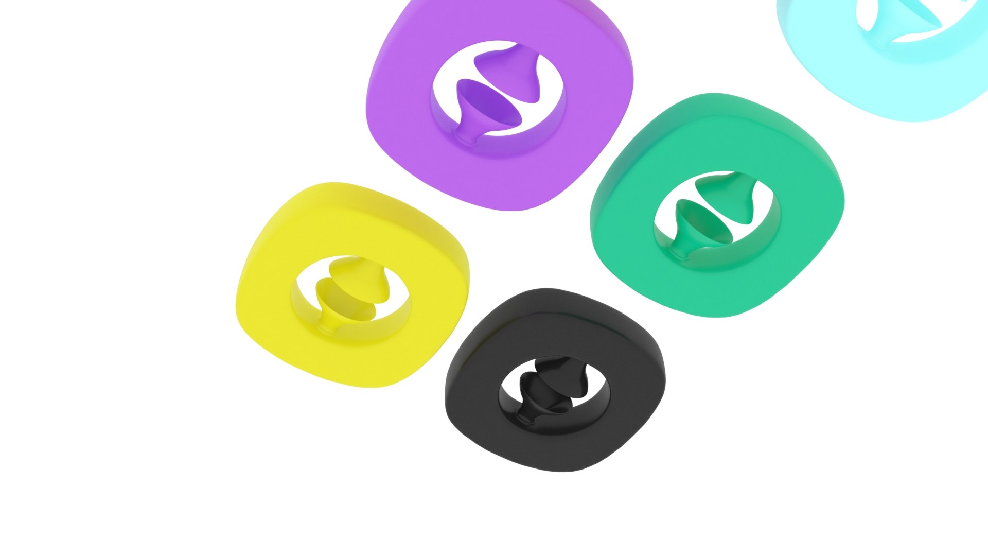 Fidget Toy Grab Snaps Set model - TurboSquid 1765397