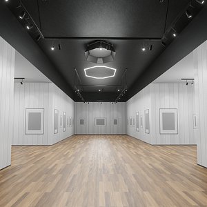 3D ART GALLERY Museum Interior model