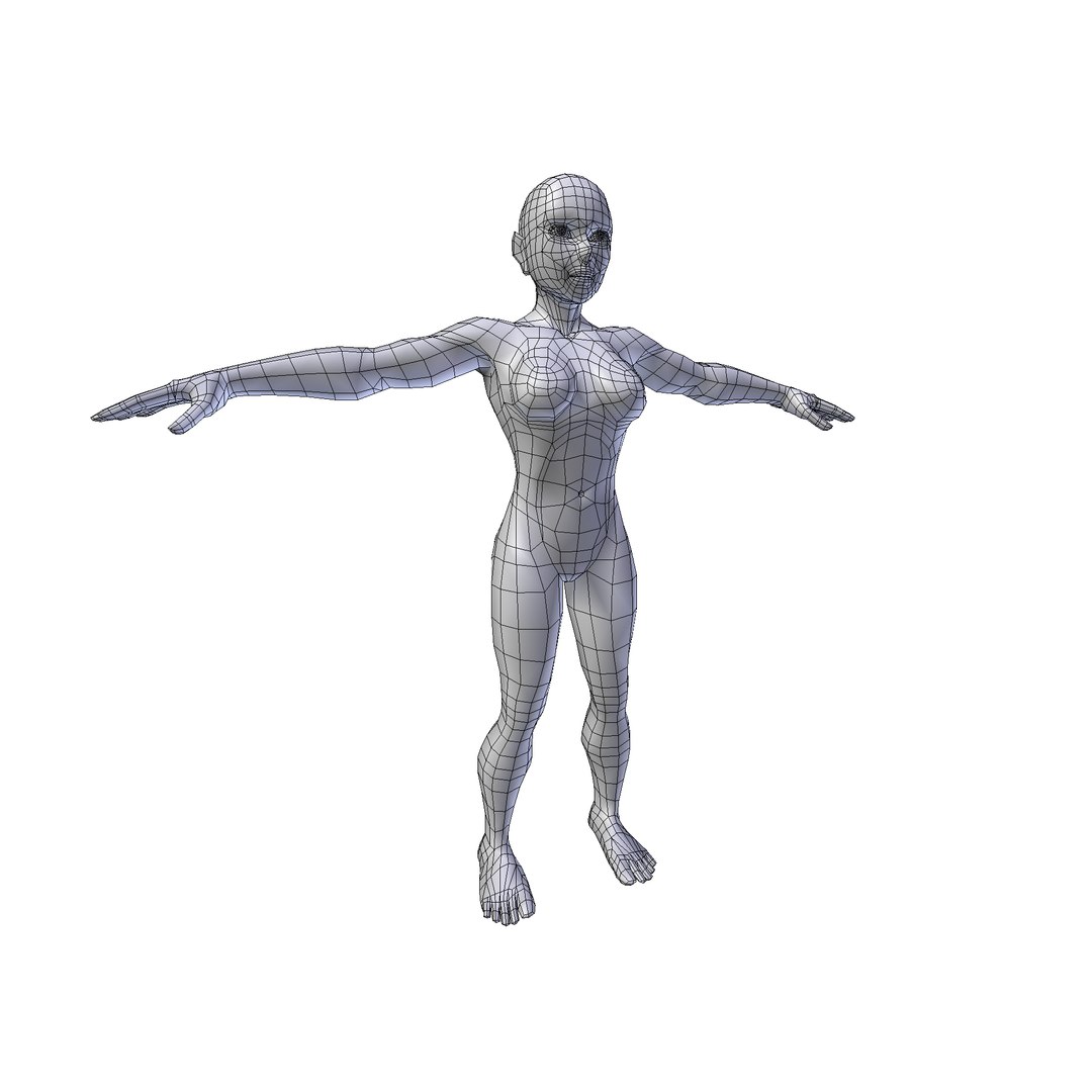 3D Model Anime Female Basemeshes Collection - TurboSquid 2322570