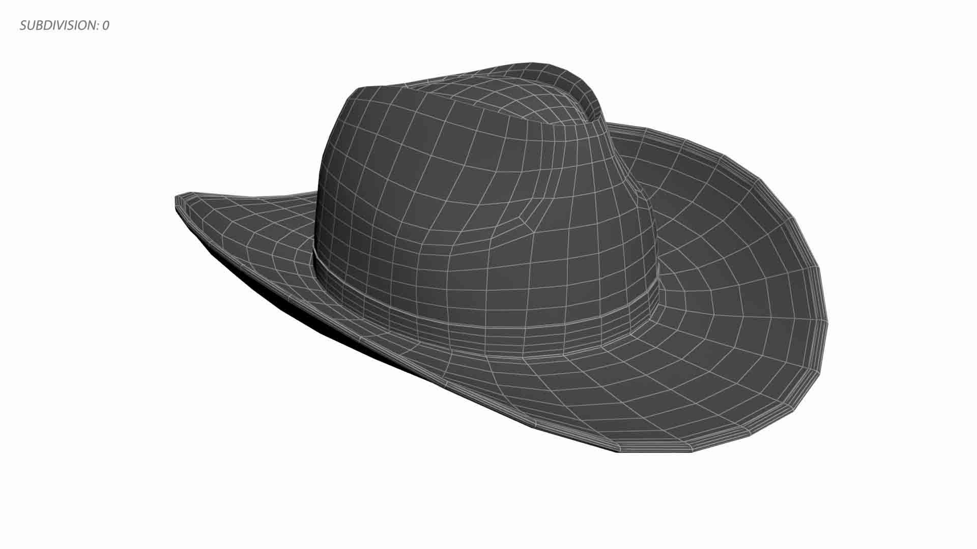 3D Classic Western Hat Model - TurboSquid 2424063