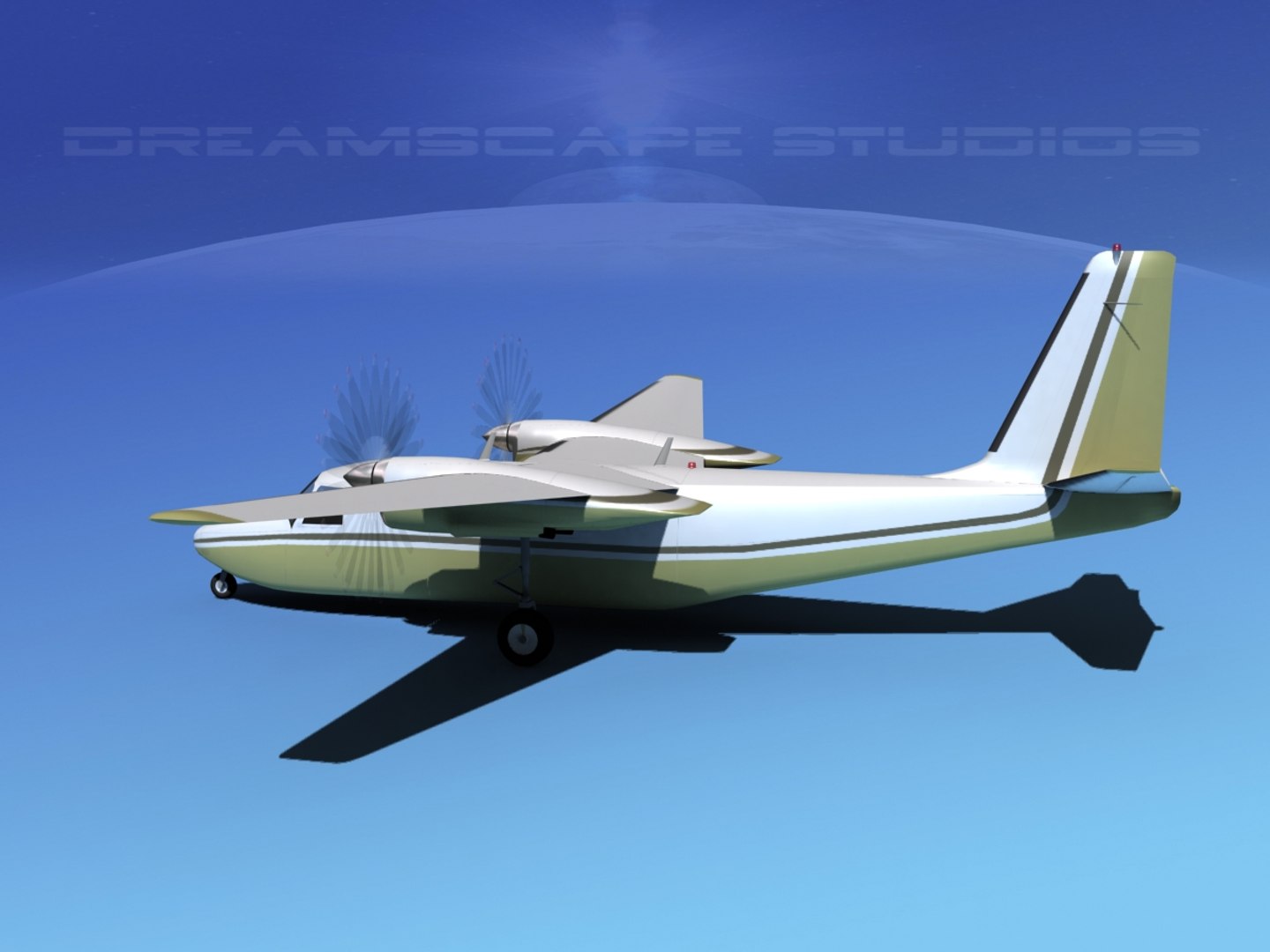 Propellers Rockwell Turbo Commander 690 3ds