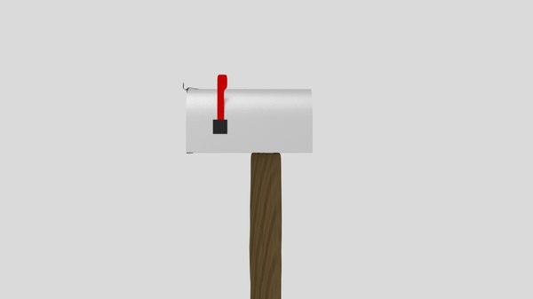 mailbox house 3d obj