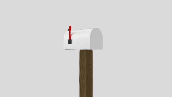 mailbox house 3d obj
