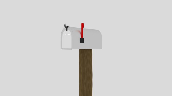 mailbox house 3d obj