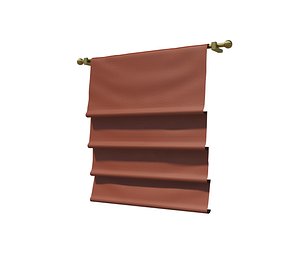 roman shades 3d model