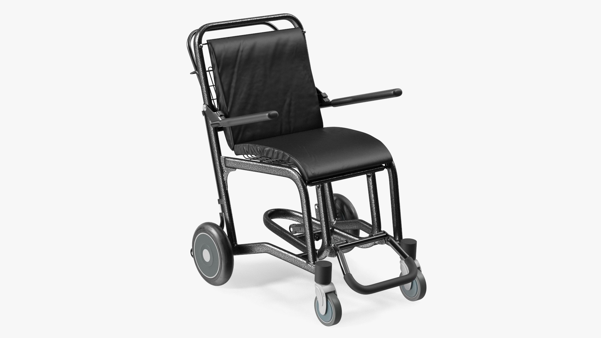 Airport Wheelchair Black 3D model preview
