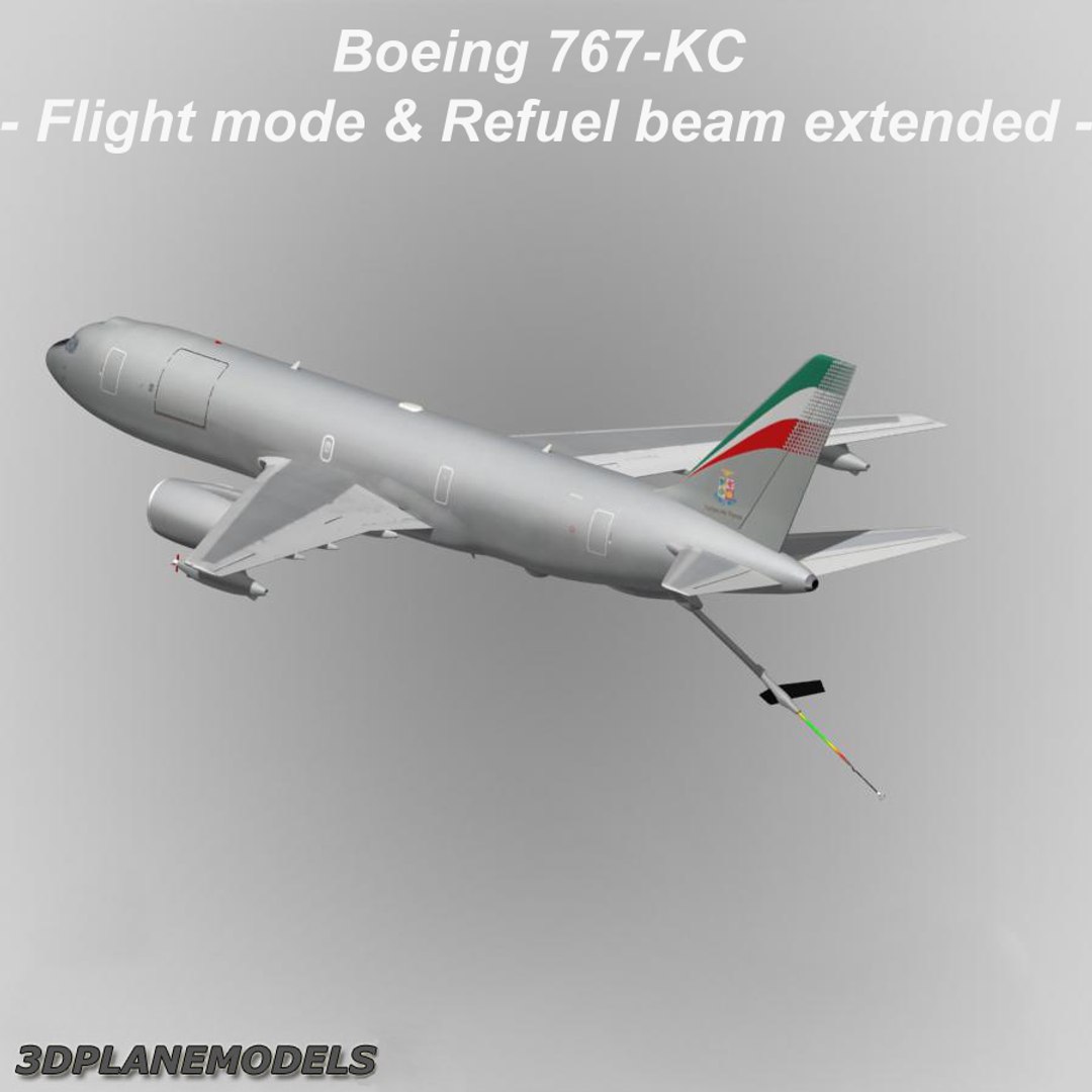 Kc-767 Tanker Transport Aircraft 3d Model