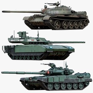 3 Russian Modern Tanks Collection