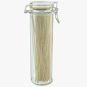 Spaghetti Glass Jar