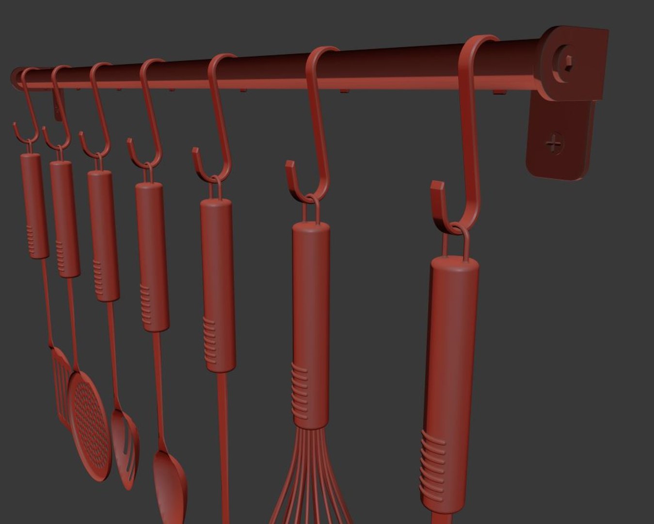 Rack Utensils 3d Max